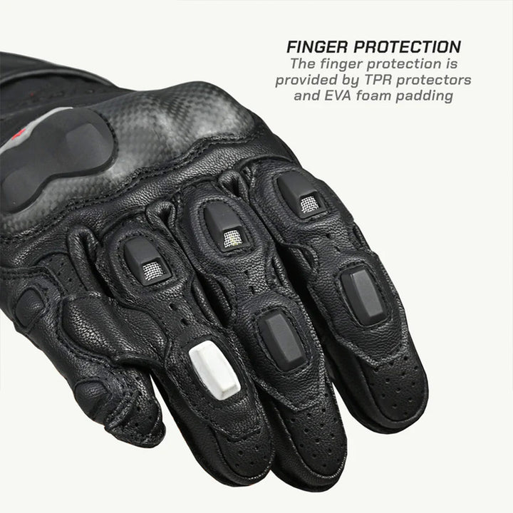 ViaTerra Grid MK3 Riding Gloves black fingers
