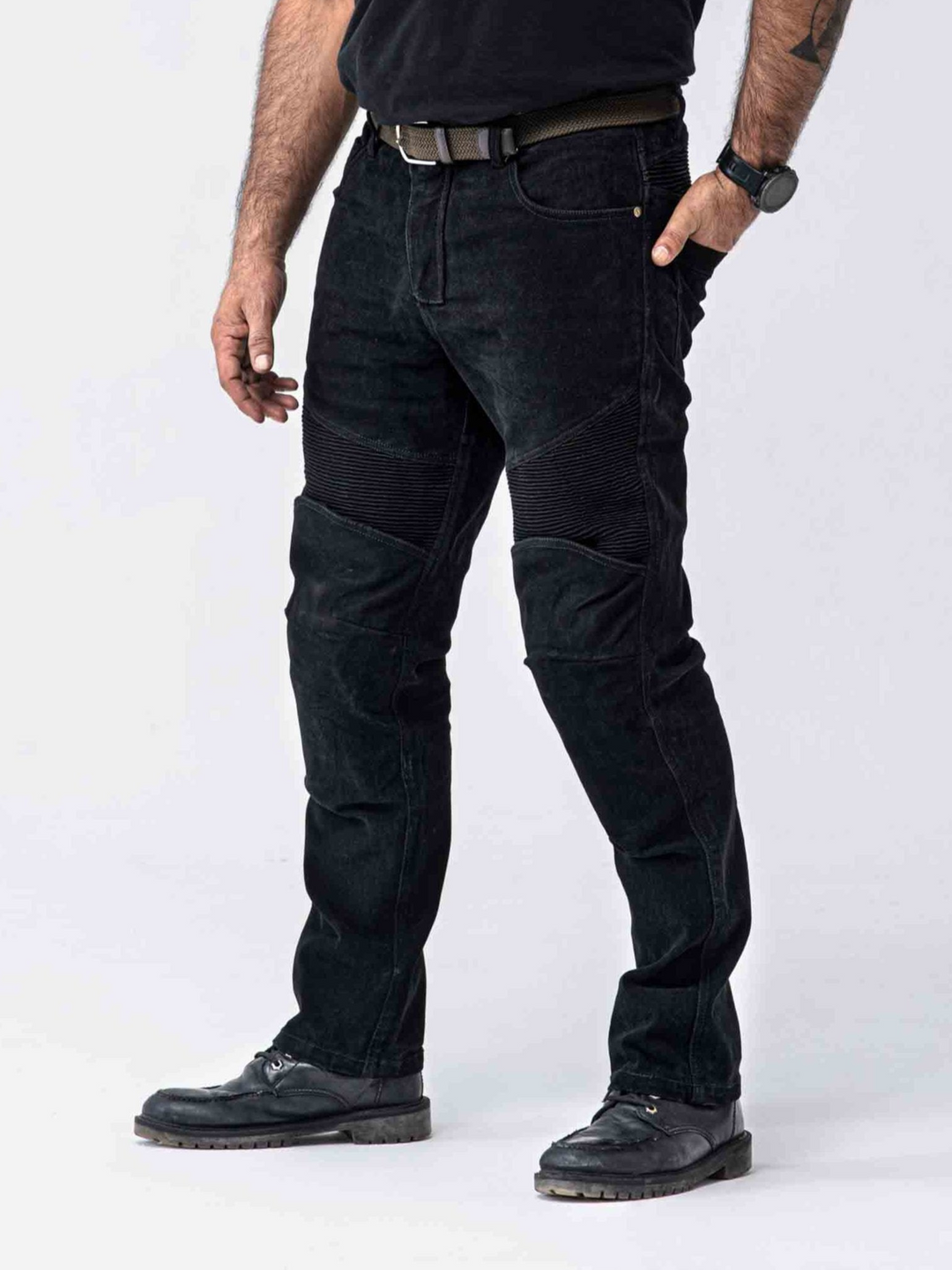 Bikerati Raven Men's Motorcycle Jeans