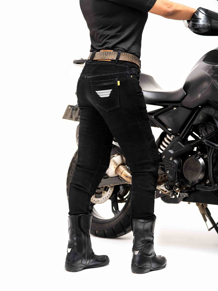 Raven Lady Motorcycle Jeans with D3O armor