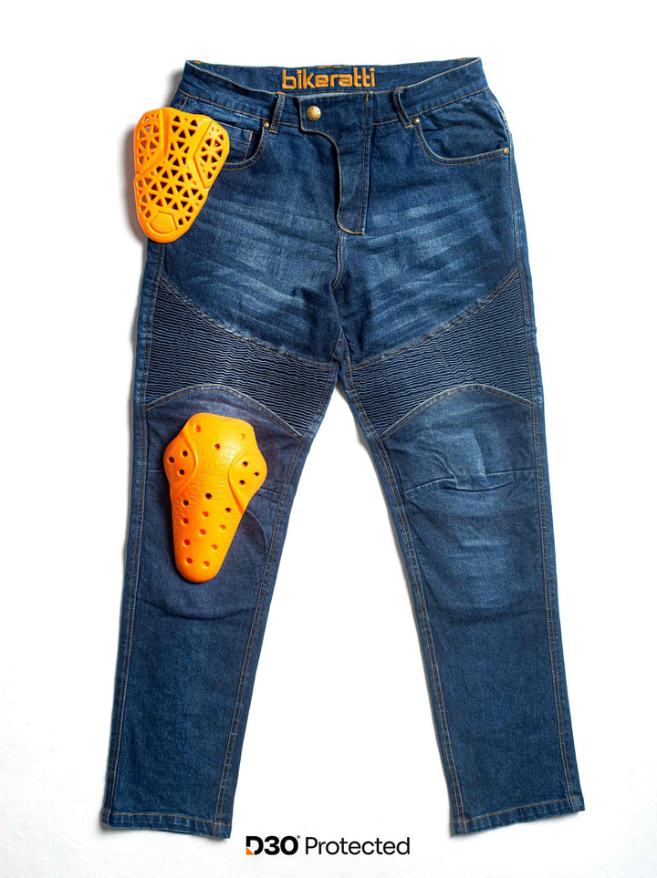 Bikeratti Steam Men's Motorcycle Jeans with D3O