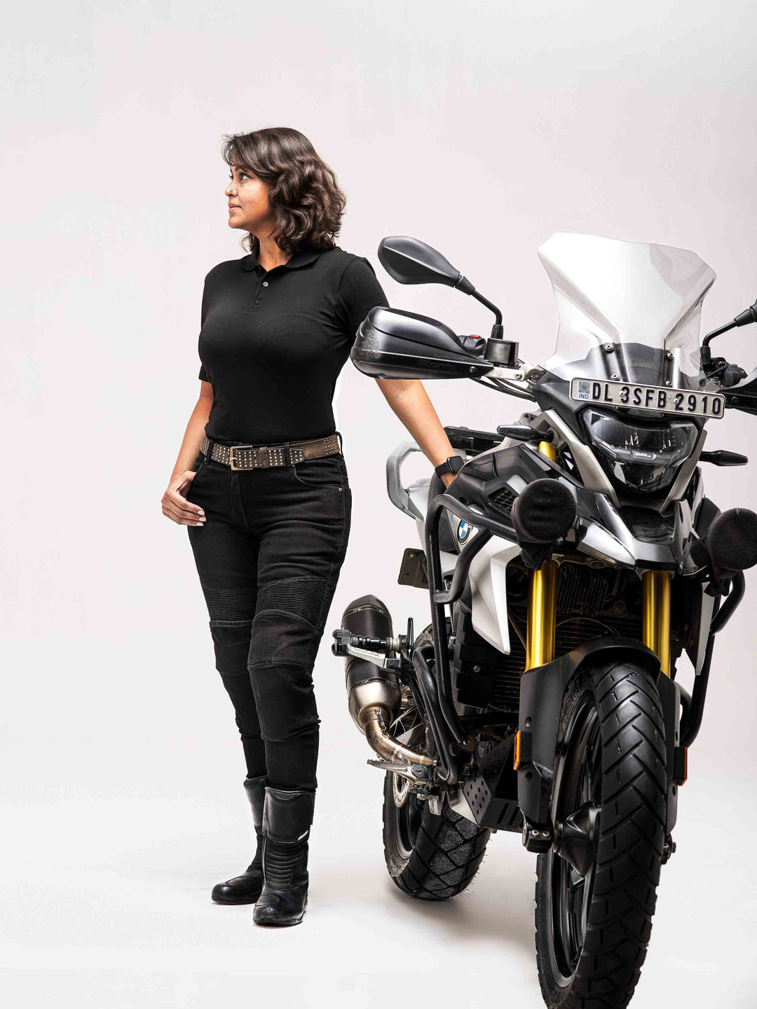 Raven Lady Motorcycle Jeans with D3O armor