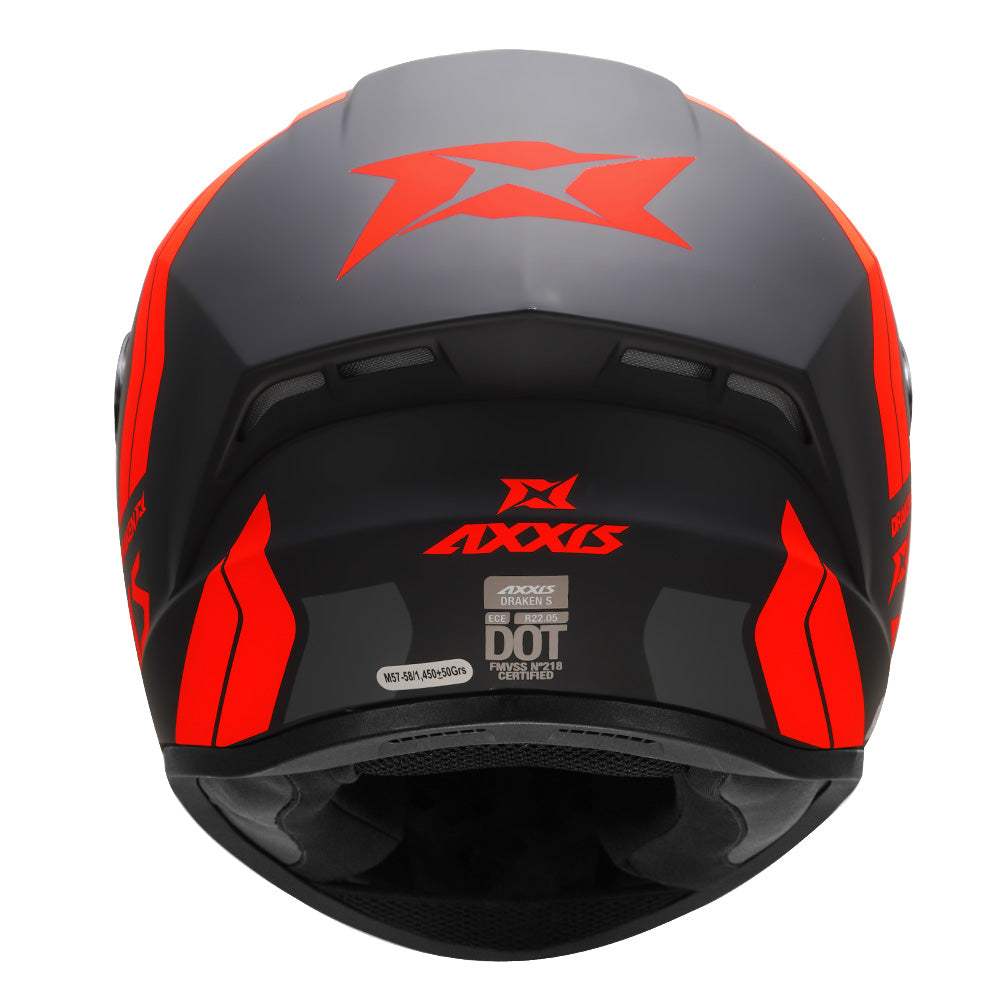 Axxis Draken S Slide Motorcycle Helmet red