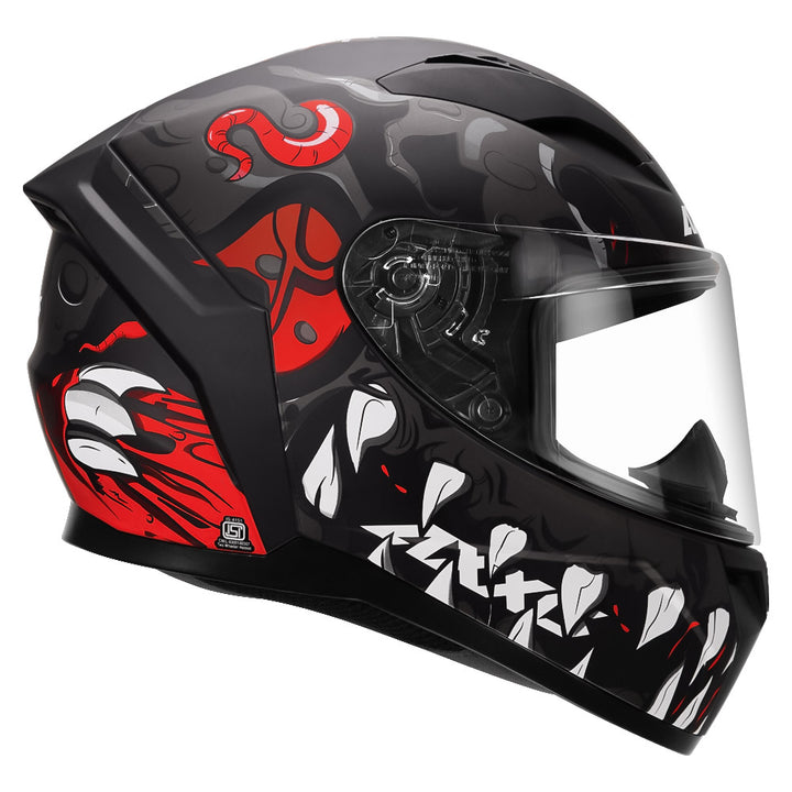 Axxis Segment Scratch full face Motorcycle Helmet grey 