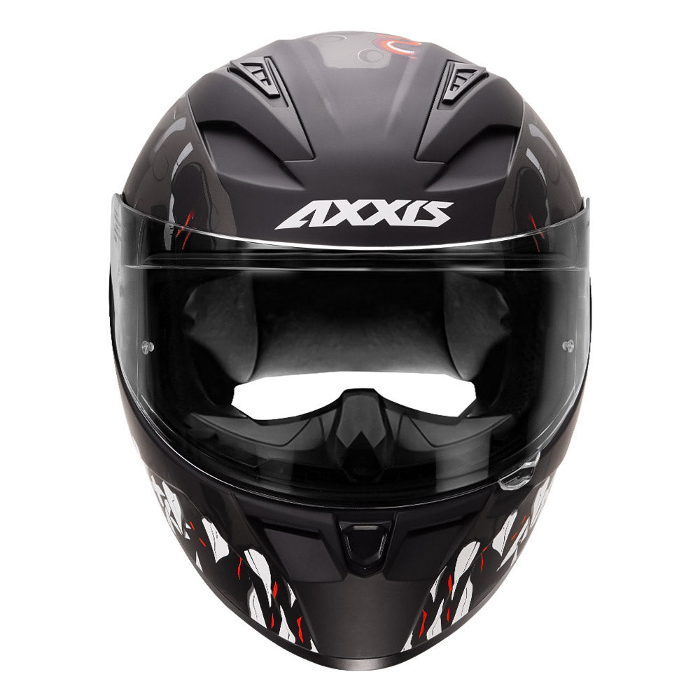Axxis Segment Scratch full face Motorcycle Helmet grey