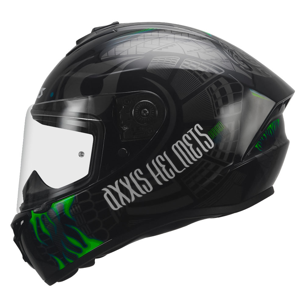Axxis Draken S Maori Devil Helmet green