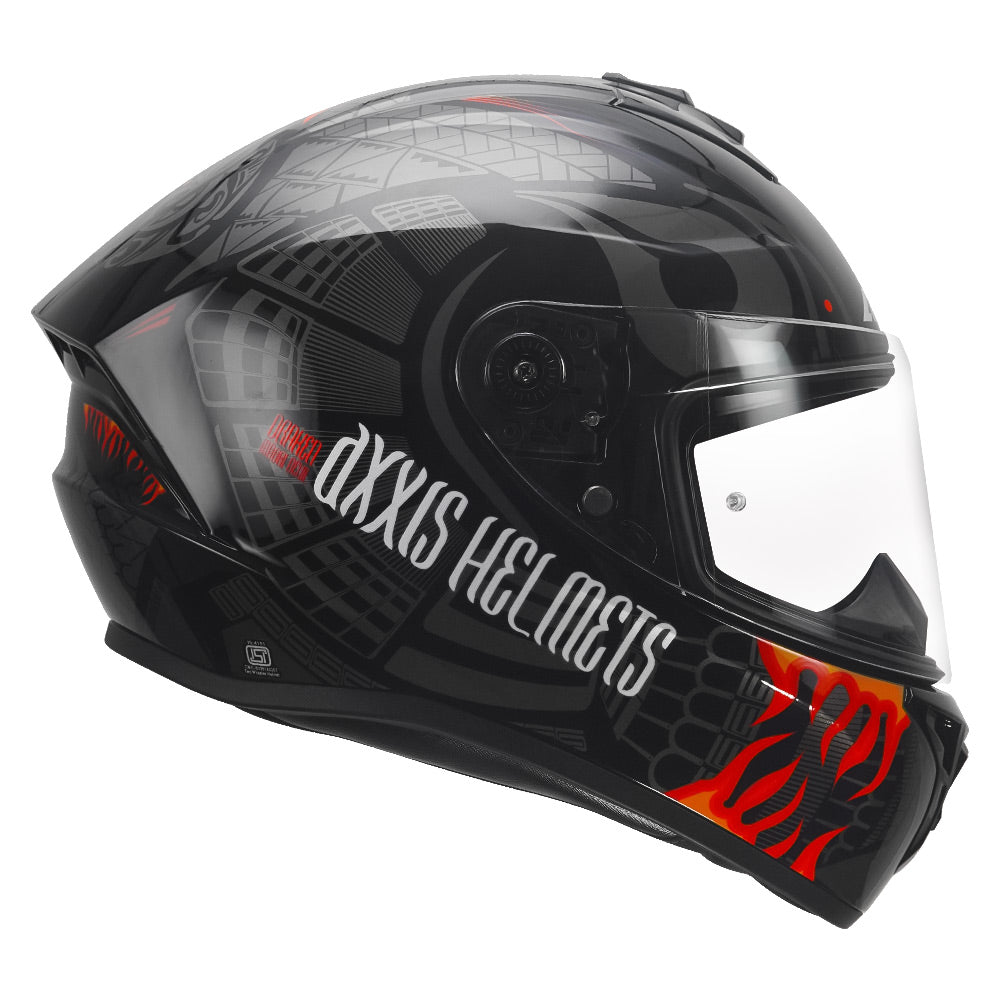 Axxis Draken S Maori Devil full face motorcycle Helmet red