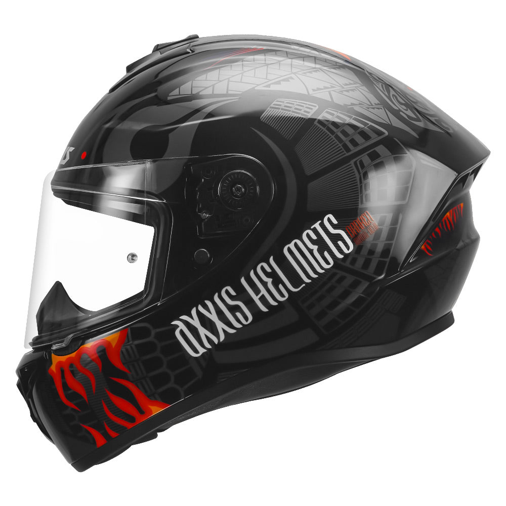 Axxis Draken S Maori Devil full face motorcycle Helmet red