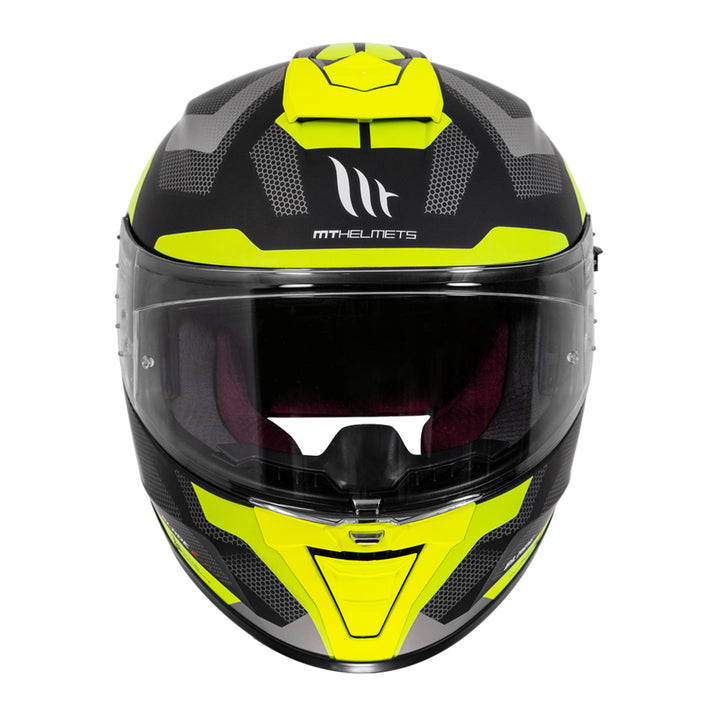 MT Blade 2SV Finishline Bike Helmet fluorescent yellow front