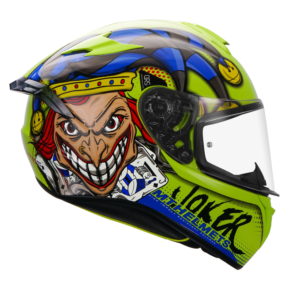 thumbnail image 2 of MT TARGO S JOKER Full Face Motorcycle Helmet - Gloss White, ECE22.06 Approved 2 of 6
