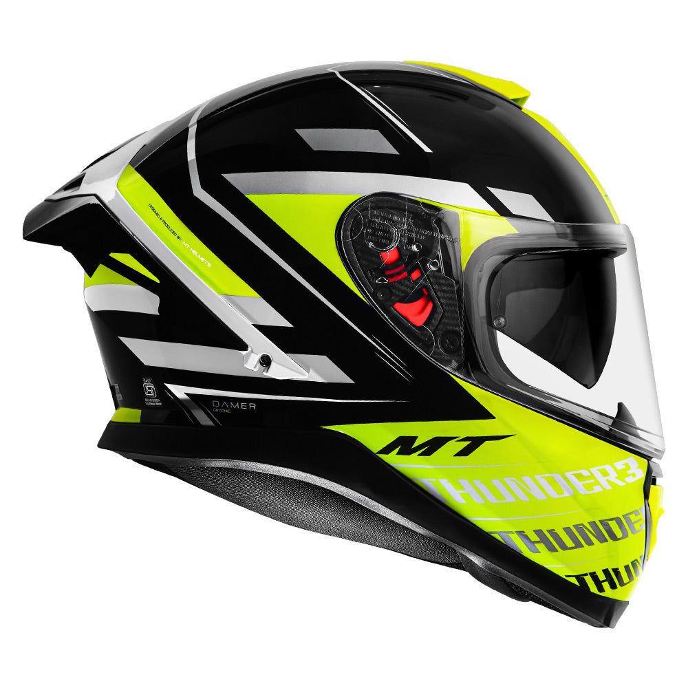 MT Thunder3 Pro Damer Helmet fluorescent yellow 