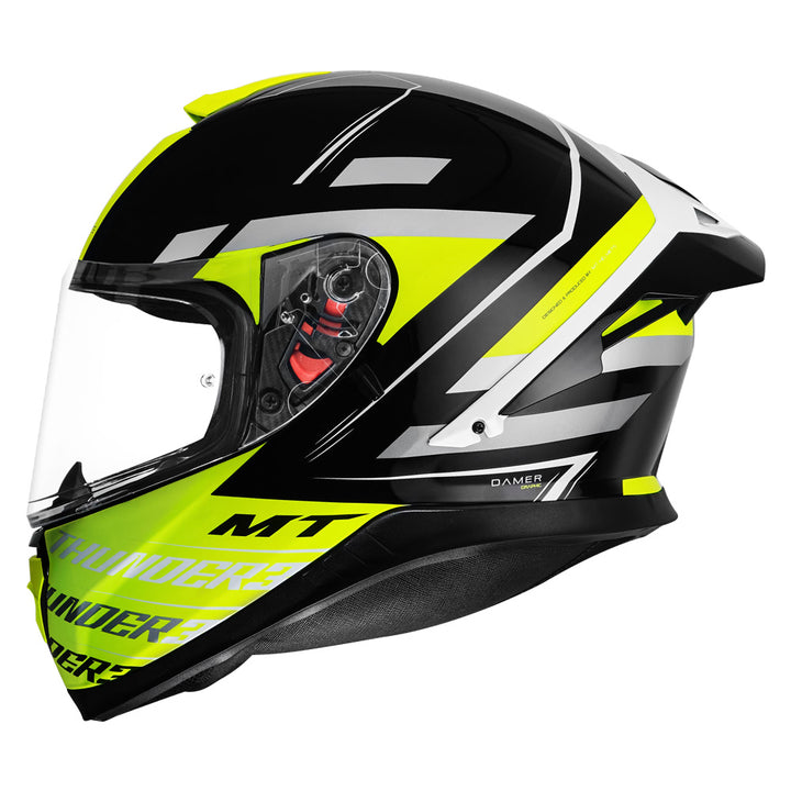 MT Thunder3 Pro Damer Helmet fluorescent yellow side