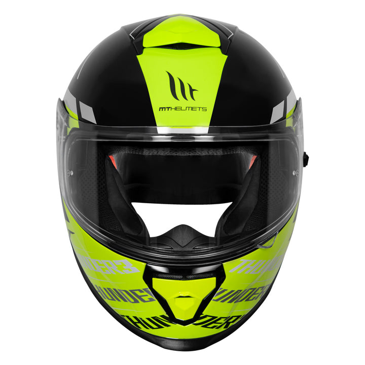 MT Thunder3 Pro Damer Helmet fluorescent yellow front