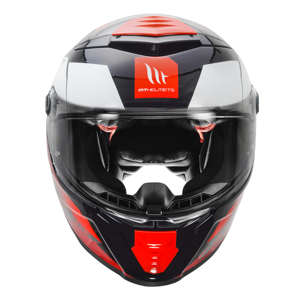 MT Thunder4 EXA Motorcycle Helmet red front