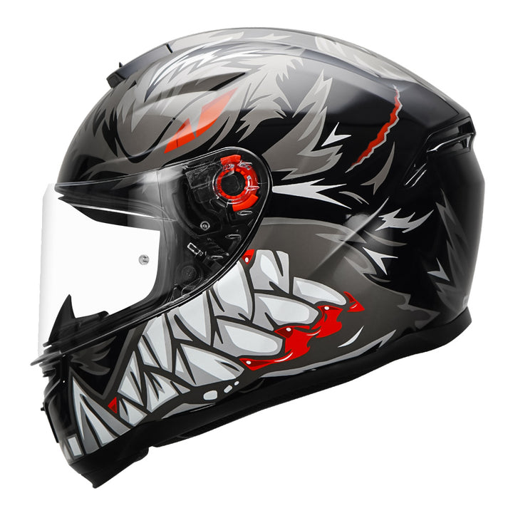 MT Hummer Lycan Gloss Motorcycle Helmet Black