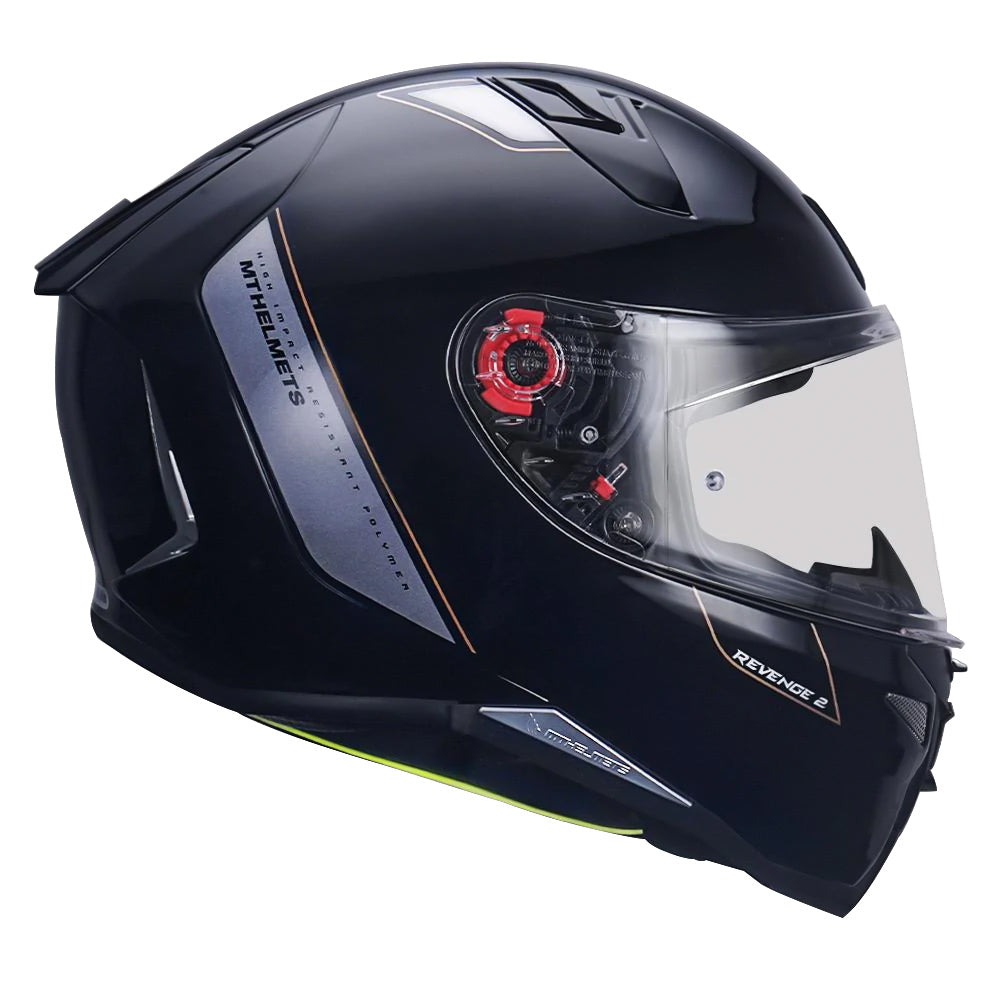 MT Revenge 2 Solid Gloss Motorcycle Helmet side