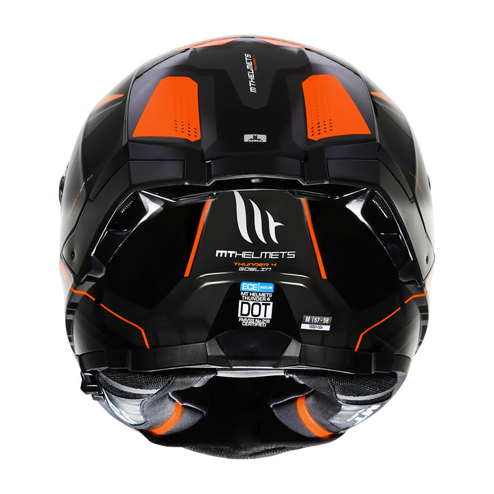 MT Thunder4 SV Goblin Helmet fluorescent orange