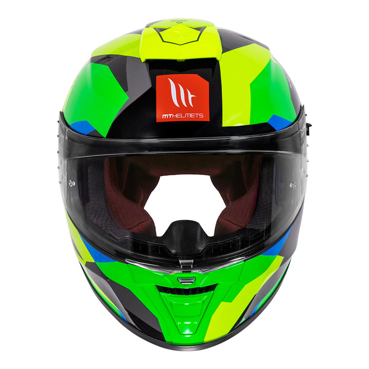 MT Blade 2SV Fade Helmet fluorescent yellow front
