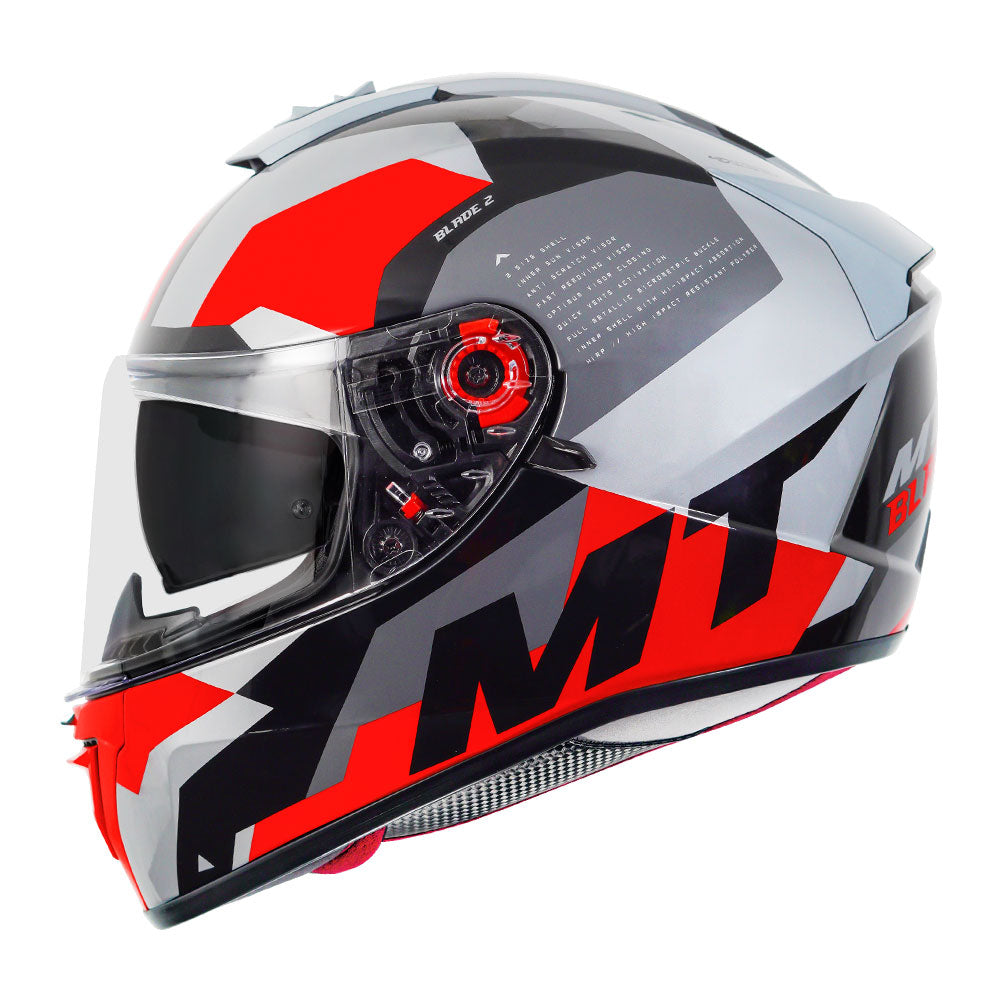 MT Blade 2SV Fade Helmet red side