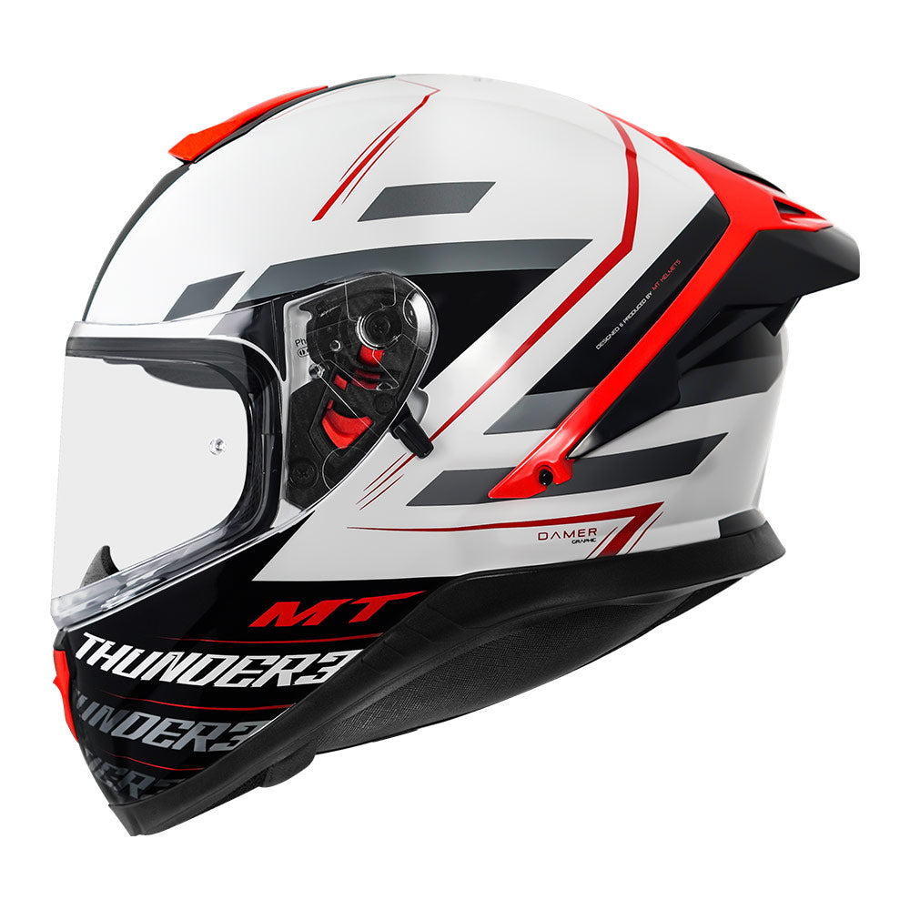 MT Thunder3 Pro Damer Helmet red side