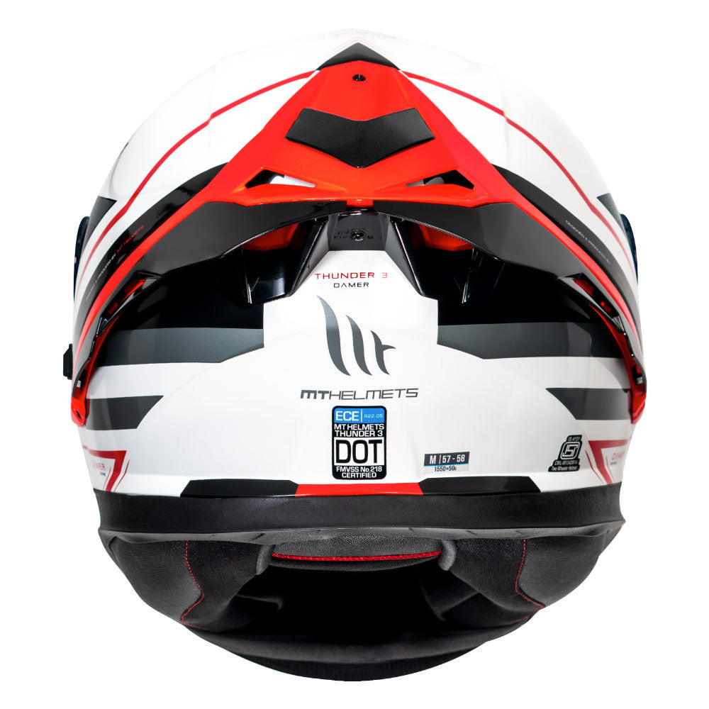 MT Thunder3 Pro Damer Helmet red back