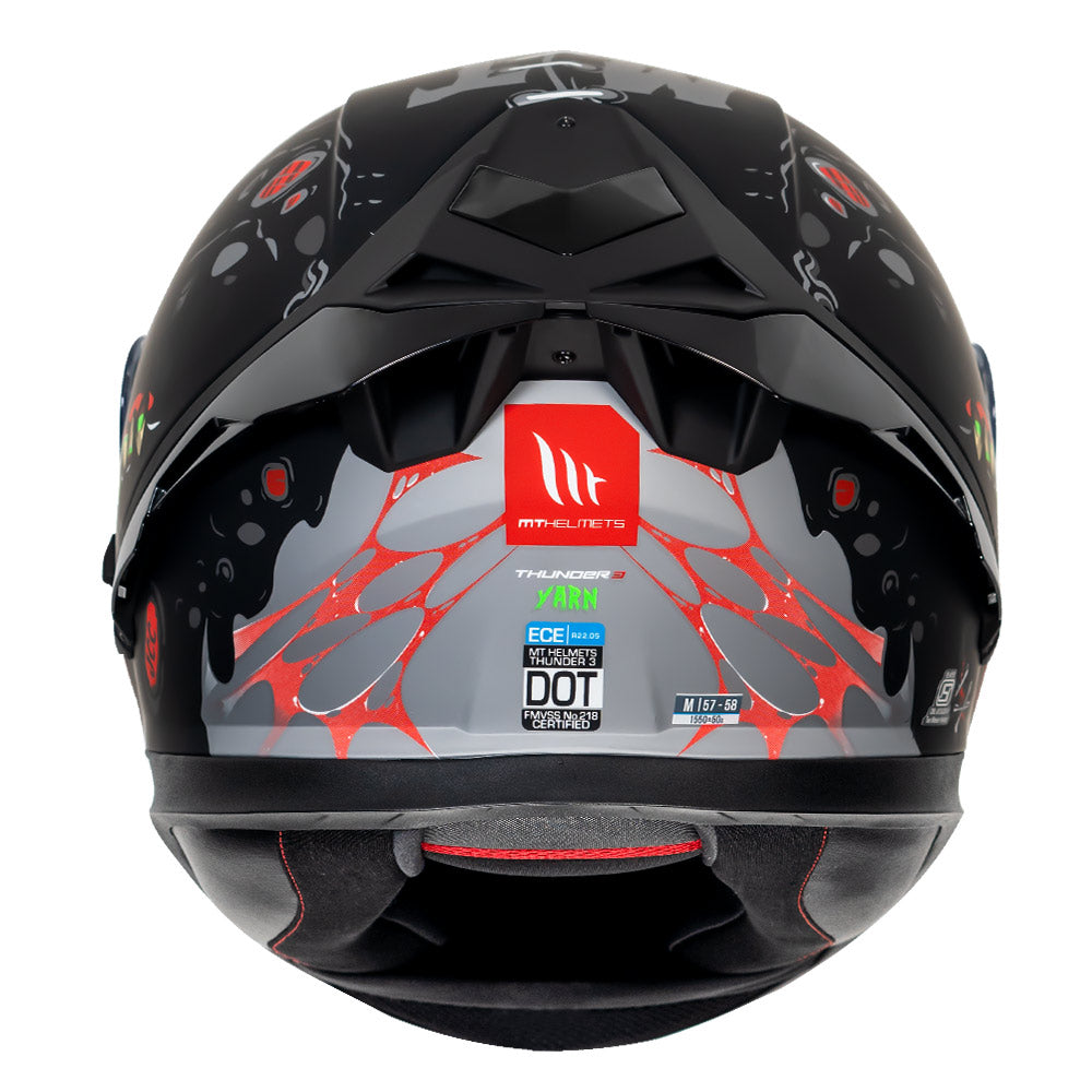 MT Thunder3 Pro Yarn Helmet black back