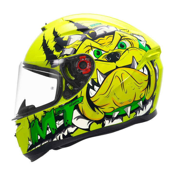MT Hummer Neron Motorcycle Helmet Fluorescent Yellow