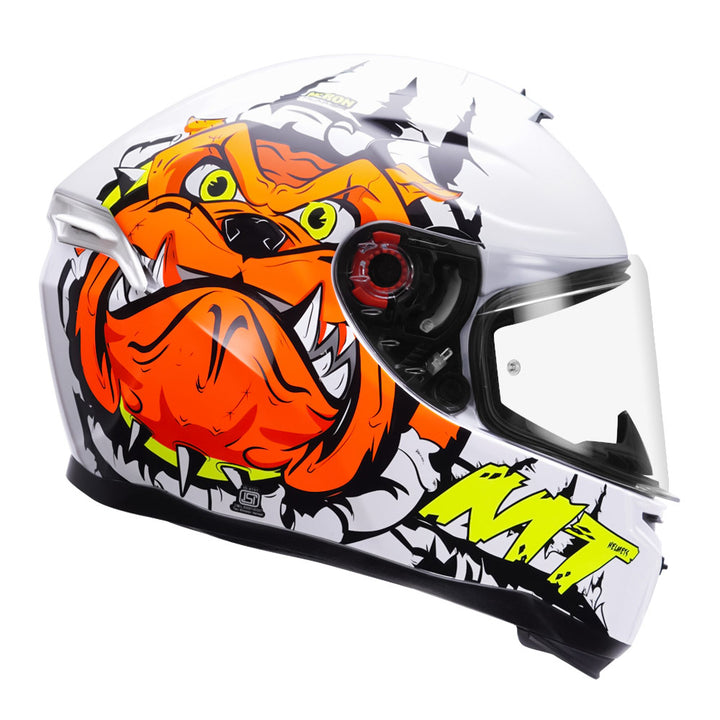 MT Hummer Neron Motorcycle Helmet Orange