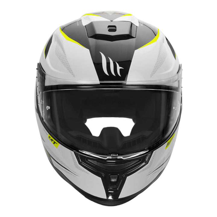 MT Hummer Stark helmet fluorescent yellow front view