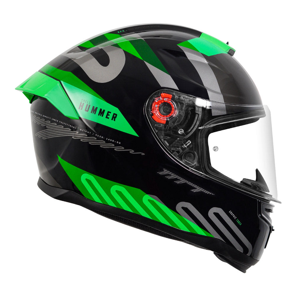 MT Hummer TubeX Helmet green side