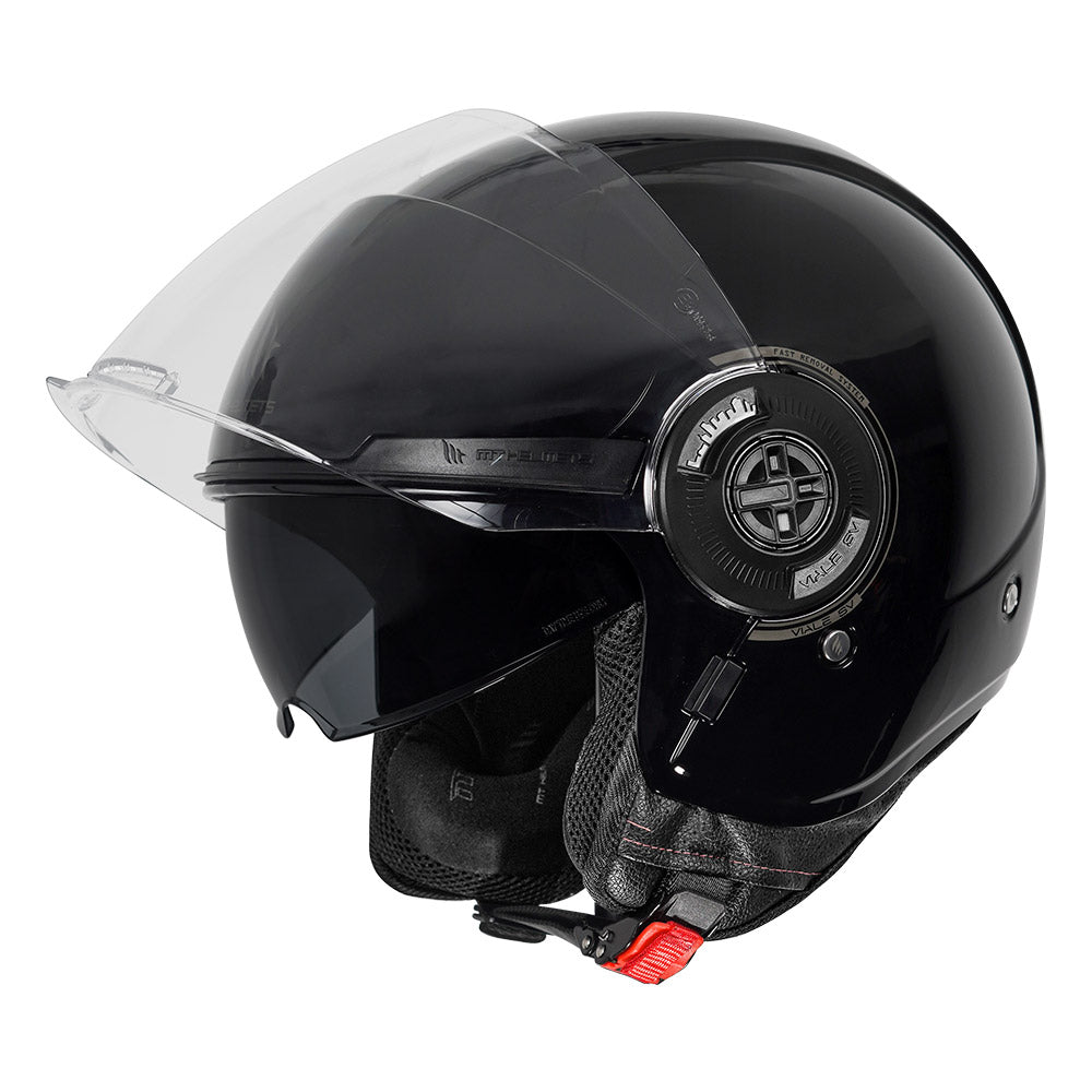 MT Viale Solid Open face Helmet black